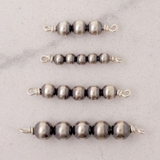 Navajo Pearls Connector Charm for permanent jewelry - Permanent Wholesale Jewelry - view 2
