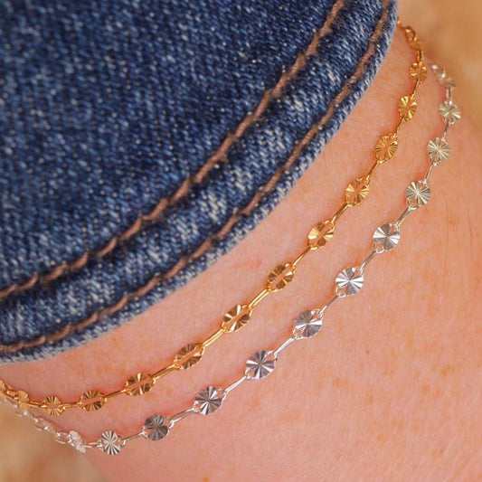 Starburst Chain 2.5mm P-016 for permanent jewelry - Permanent Wholesale Jewelry