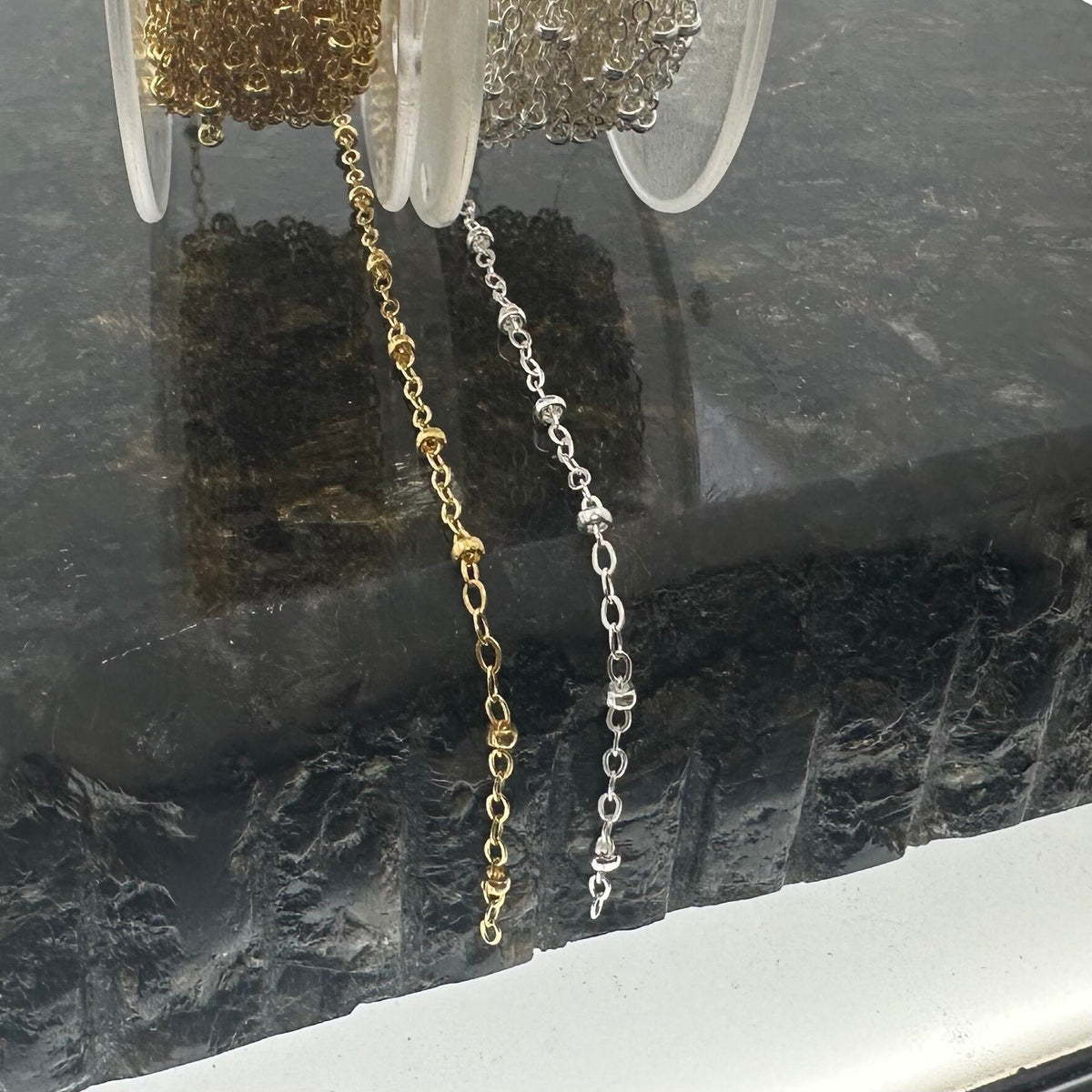 Satellite Cable Chain P-007 for permanent jewelry - Permanent Wholesale Jewelry - view 2