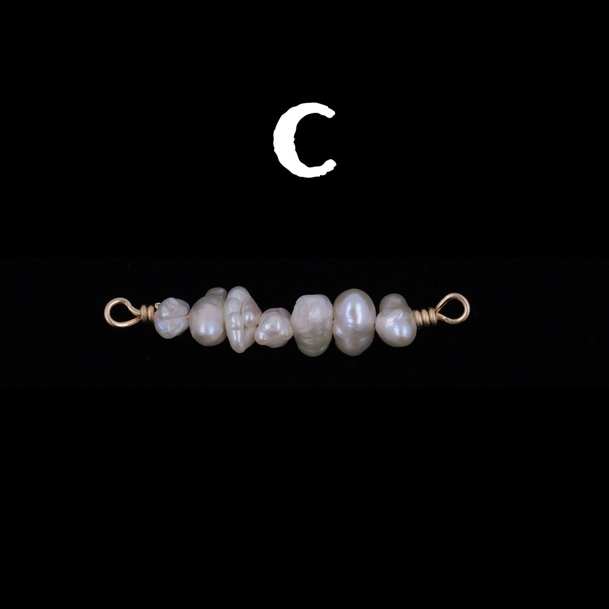 Freshwater Pearl Connector Charm for permanent jewelry - Permanent Wholesale Jewelry - view 6