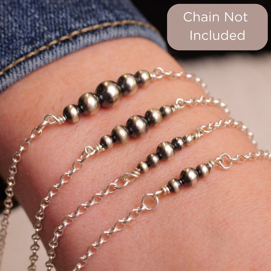 Navajo Pearl Connector Charms for permanent jewelry - Permanent Wholesale Jewelry