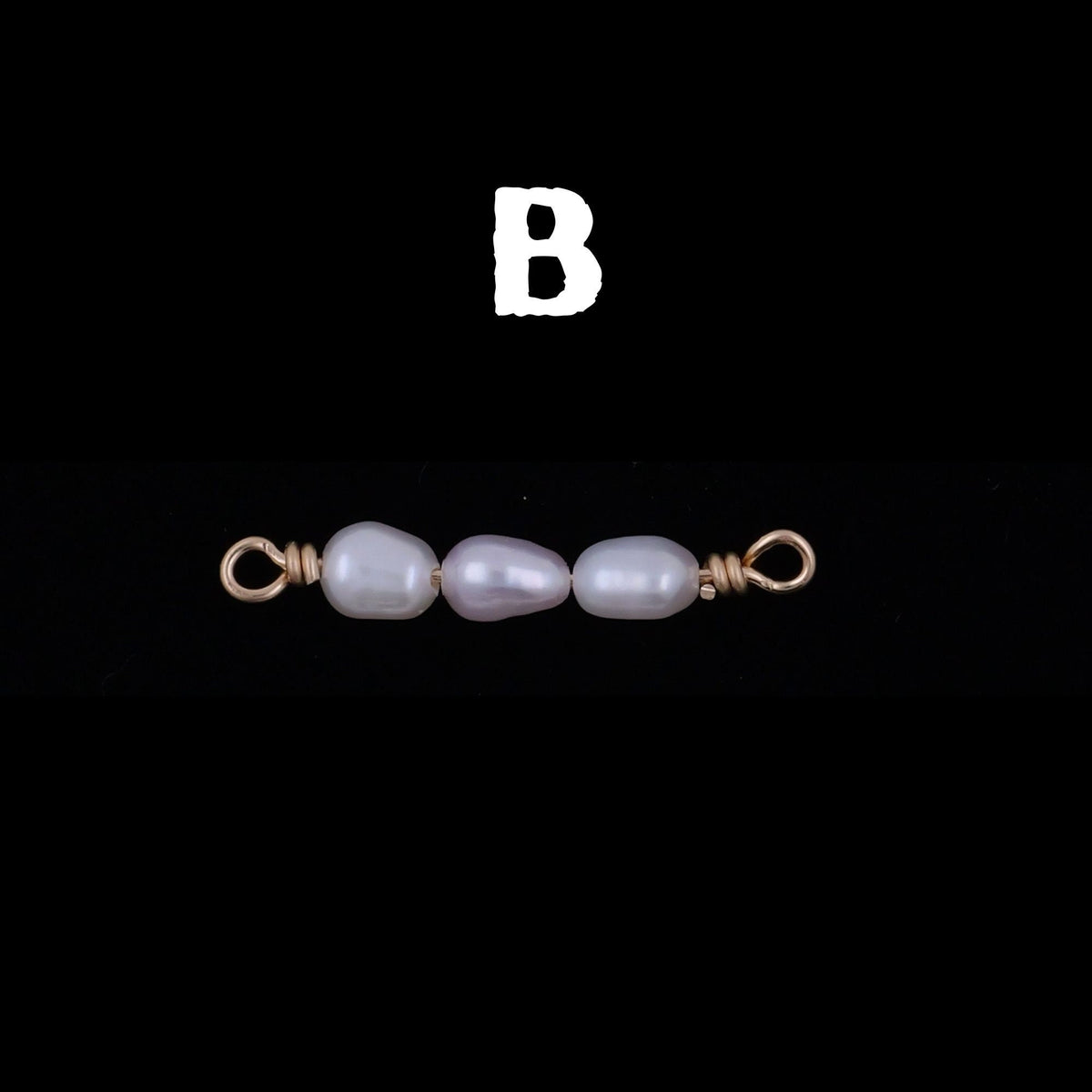 Freshwater Pearl Connector Charm for permanent jewelry - Permanent Wholesale Jewelry - view 5