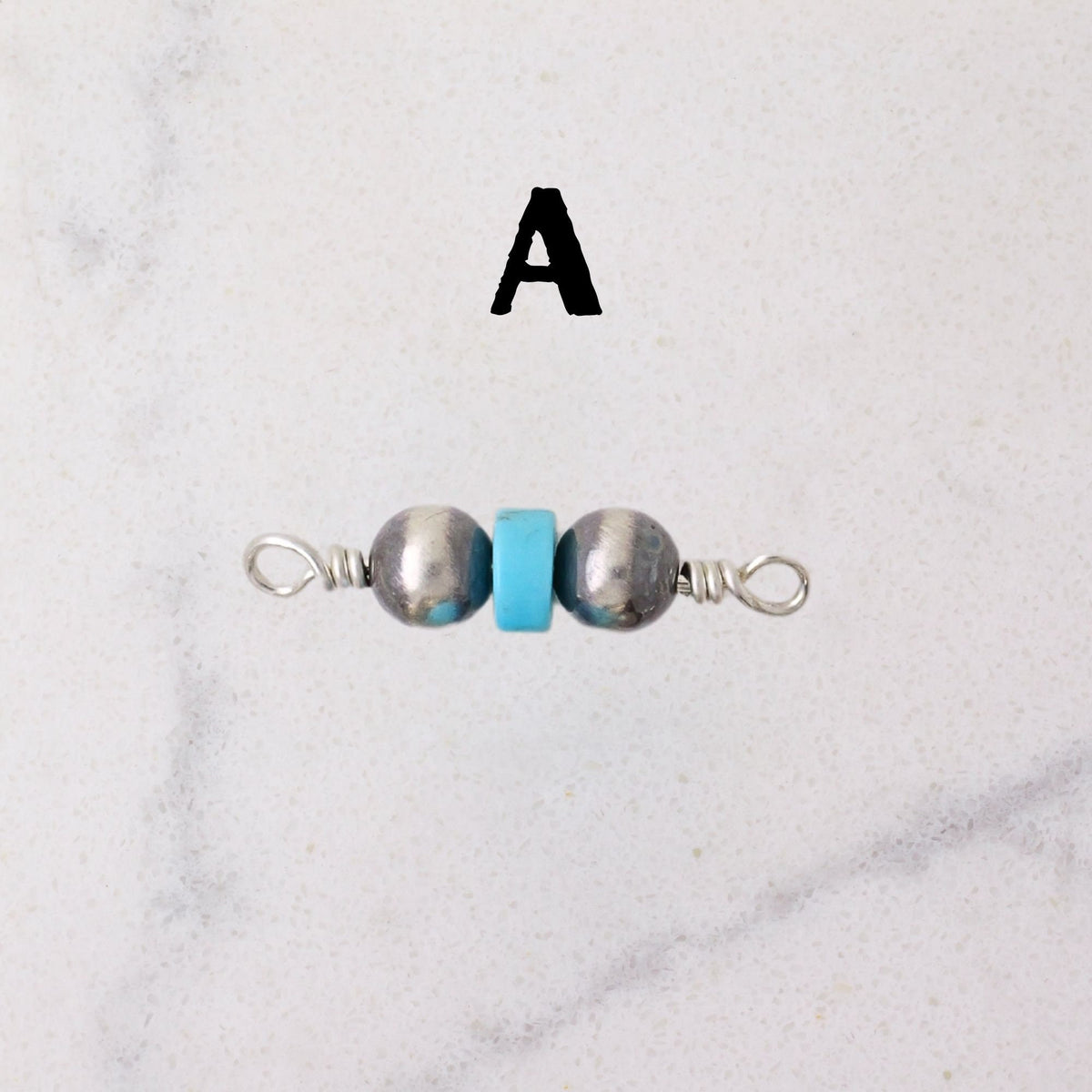 Navajo Pearl & Kingman Turquoise Anklet for permanent jewelry - Permanent Wholesale Jewelry - view 3