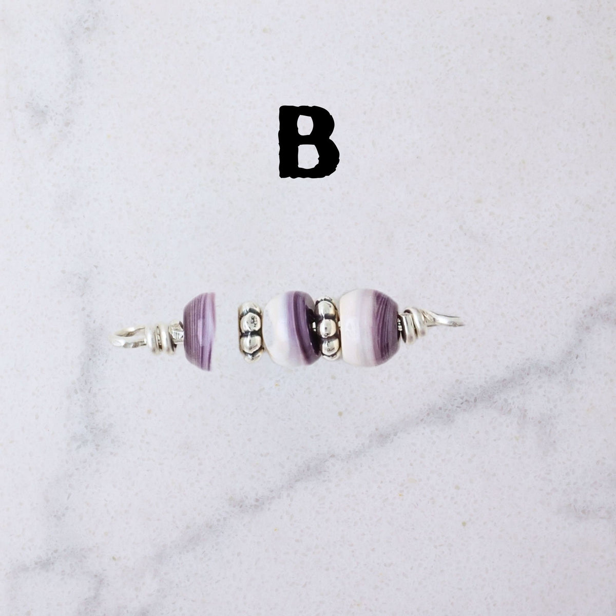 Wampum Shell Connector Charm for permanent jewelry - Permanent Wholesale Jewelry - view 5