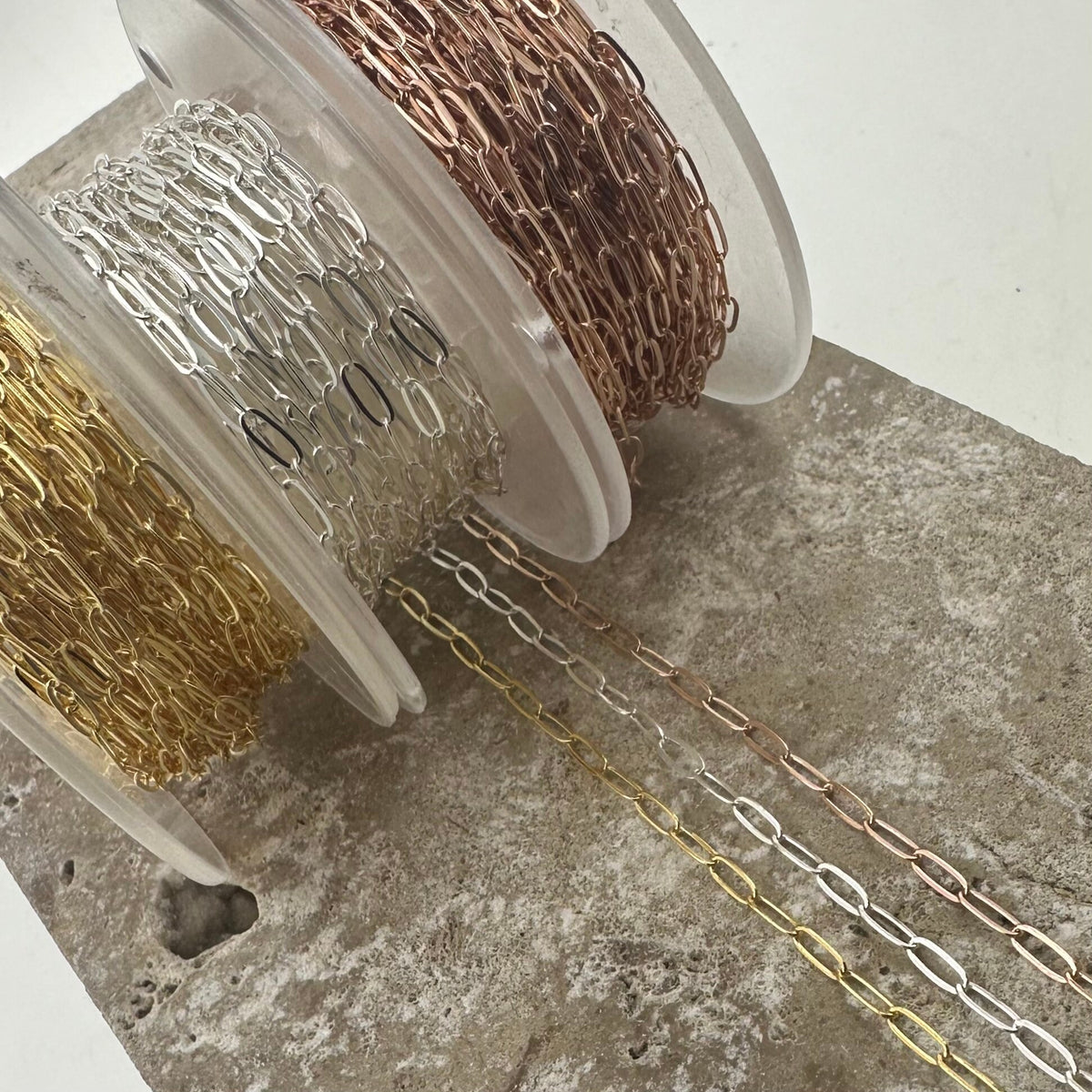 Dainty Paperclip Chain P-012 for permanent jewelry - Permanent Wholesale Jewelry - view 5