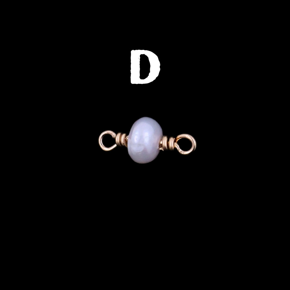 Freshwater Pearl Beach Connector Charm for permanent jewelry - Permanent Wholesale Jewelry - view 7