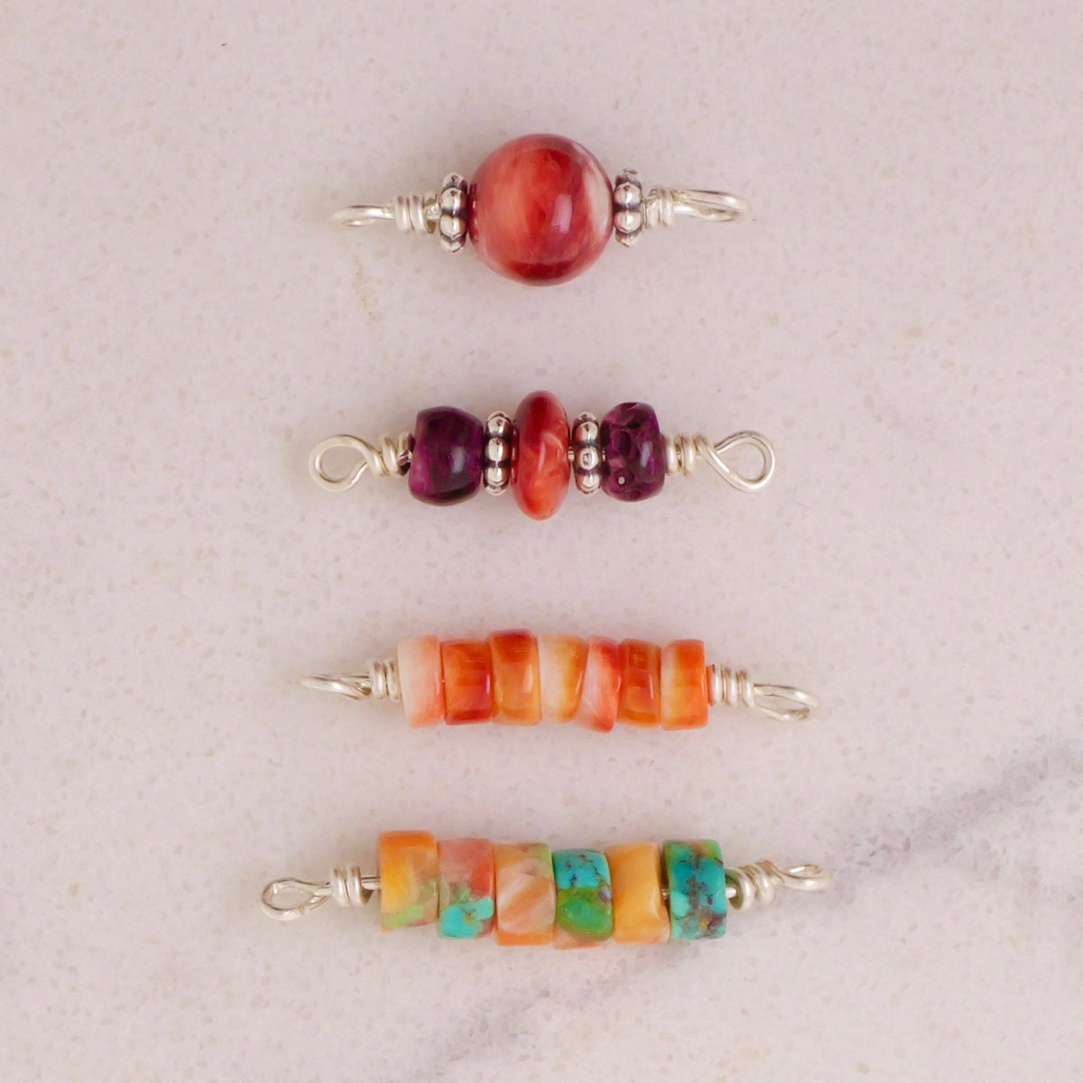Spiny Oyster Connector Charm for permanent jewelry - Permanent Wholesale Jewelry - view 2