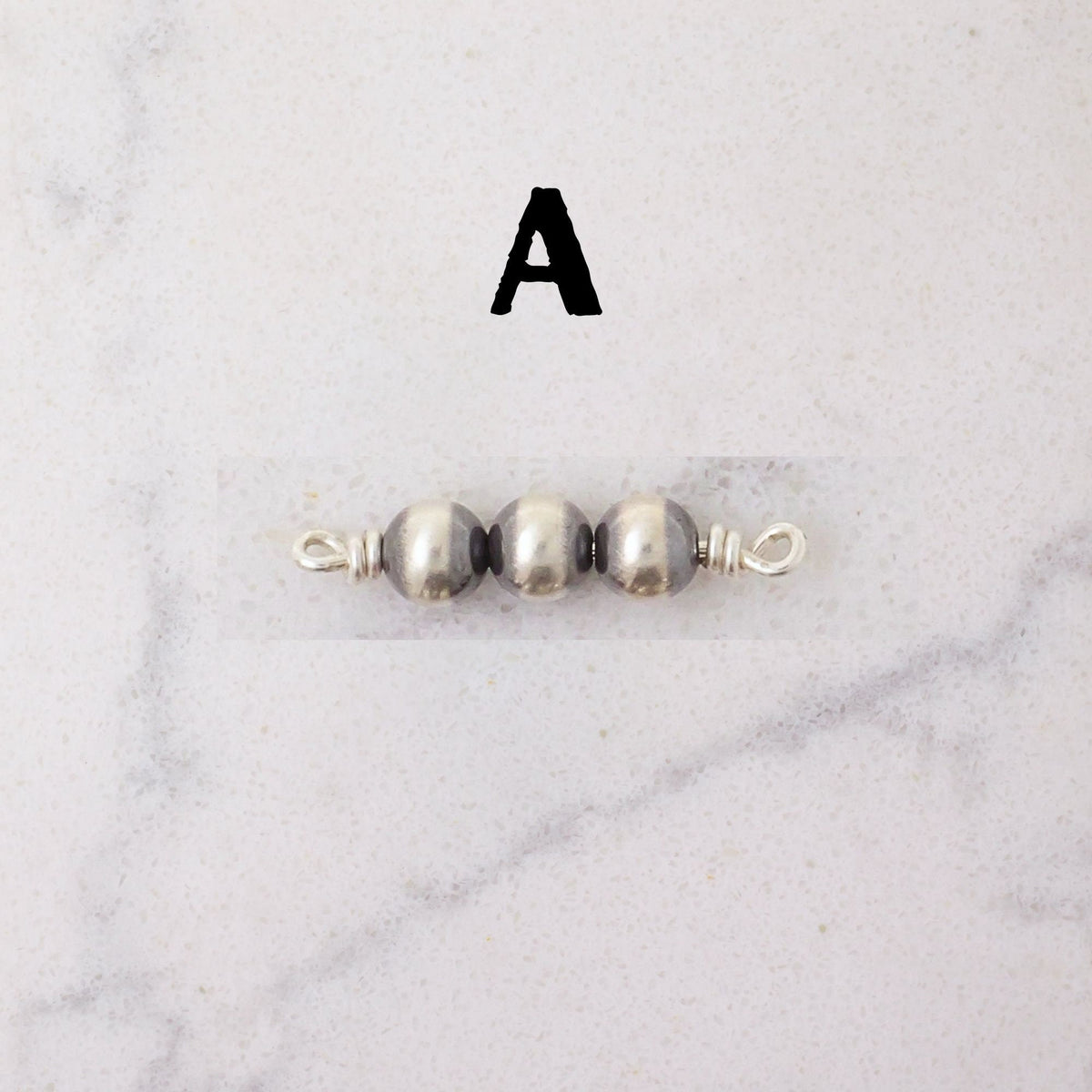 Navajo Pearls Connector Charm for permanent jewelry - Permanent Wholesale Jewelry - view 4