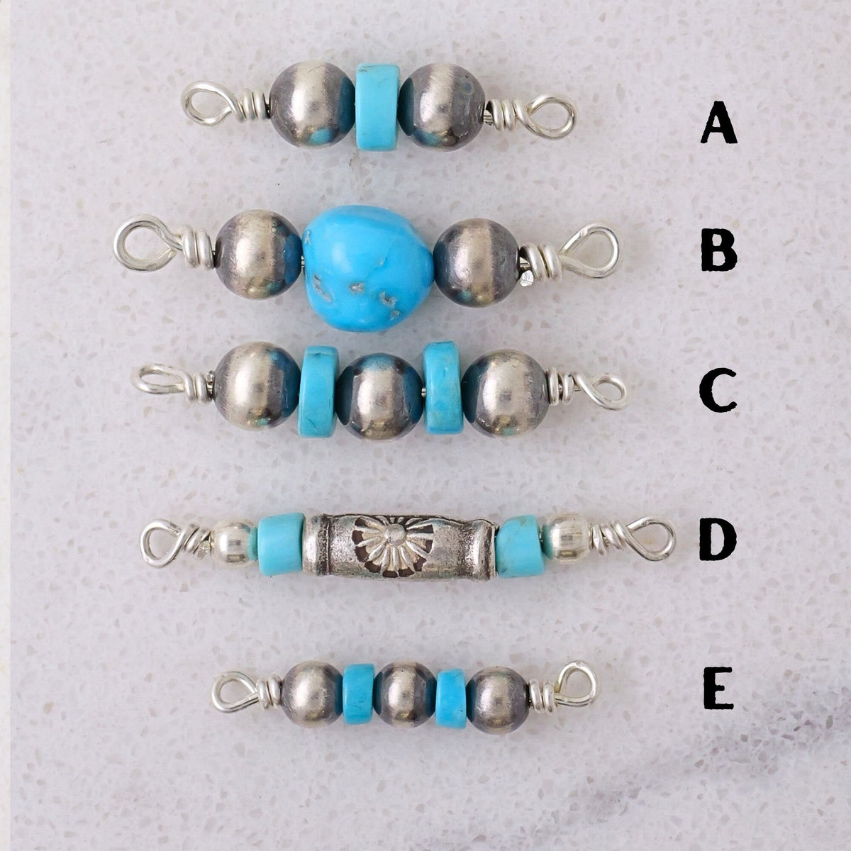 Navajo Pearl & Kingman Turquoise Anklet for permanent jewelry - Permanent Wholesale Jewelry - view 2