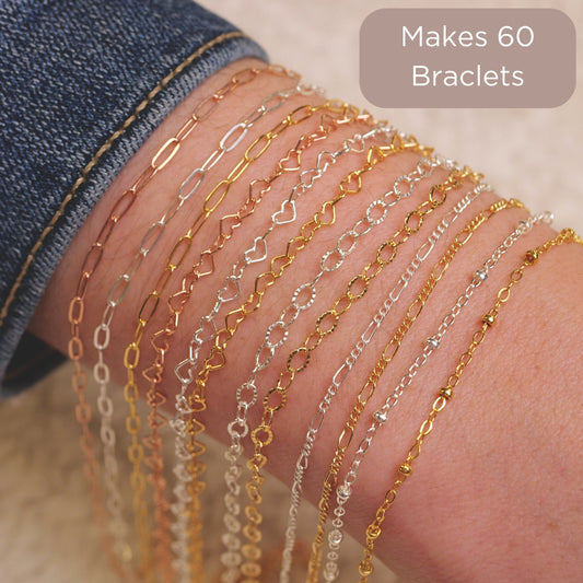 60 Bracelet Permanent Jewelry Starter Kit for permanent jewelry - Permanent Wholesale Jewelry