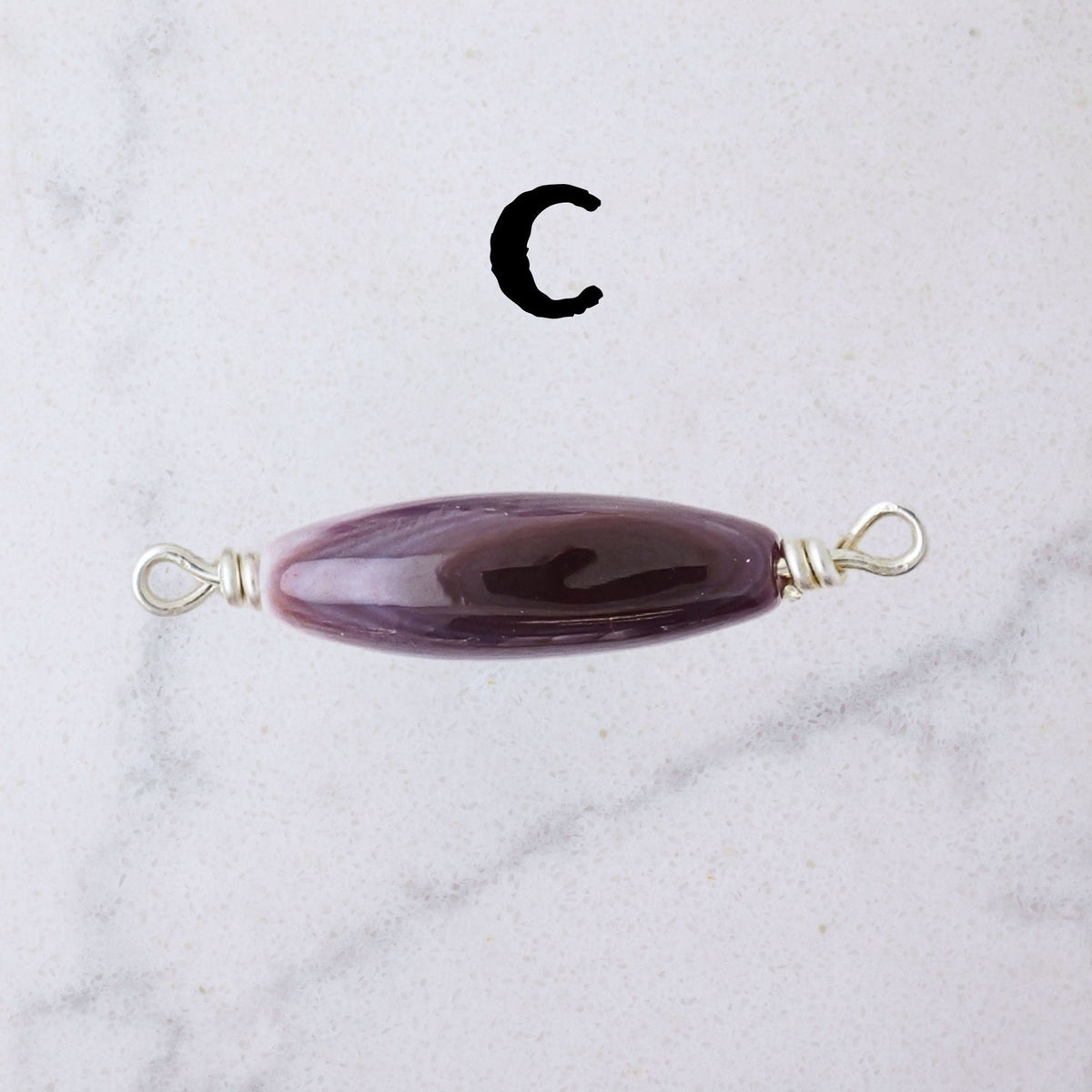 Wampum Shell Connector Charm for permanent jewelry - Permanent Wholesale Jewelry - view 6