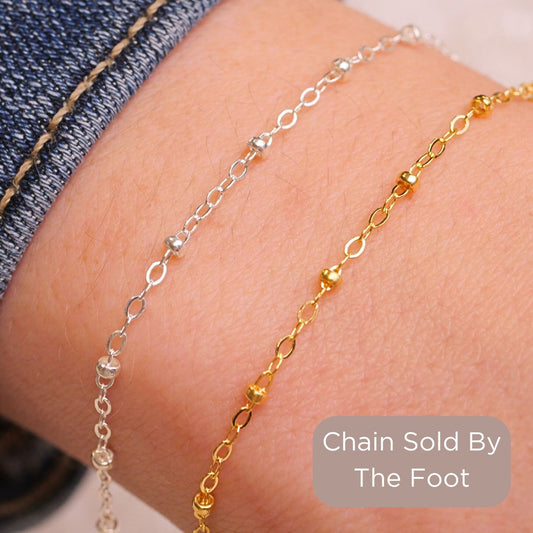 Satellite Cable Chain P-007 for permanent jewelry - Permanent Wholesale Jewelry