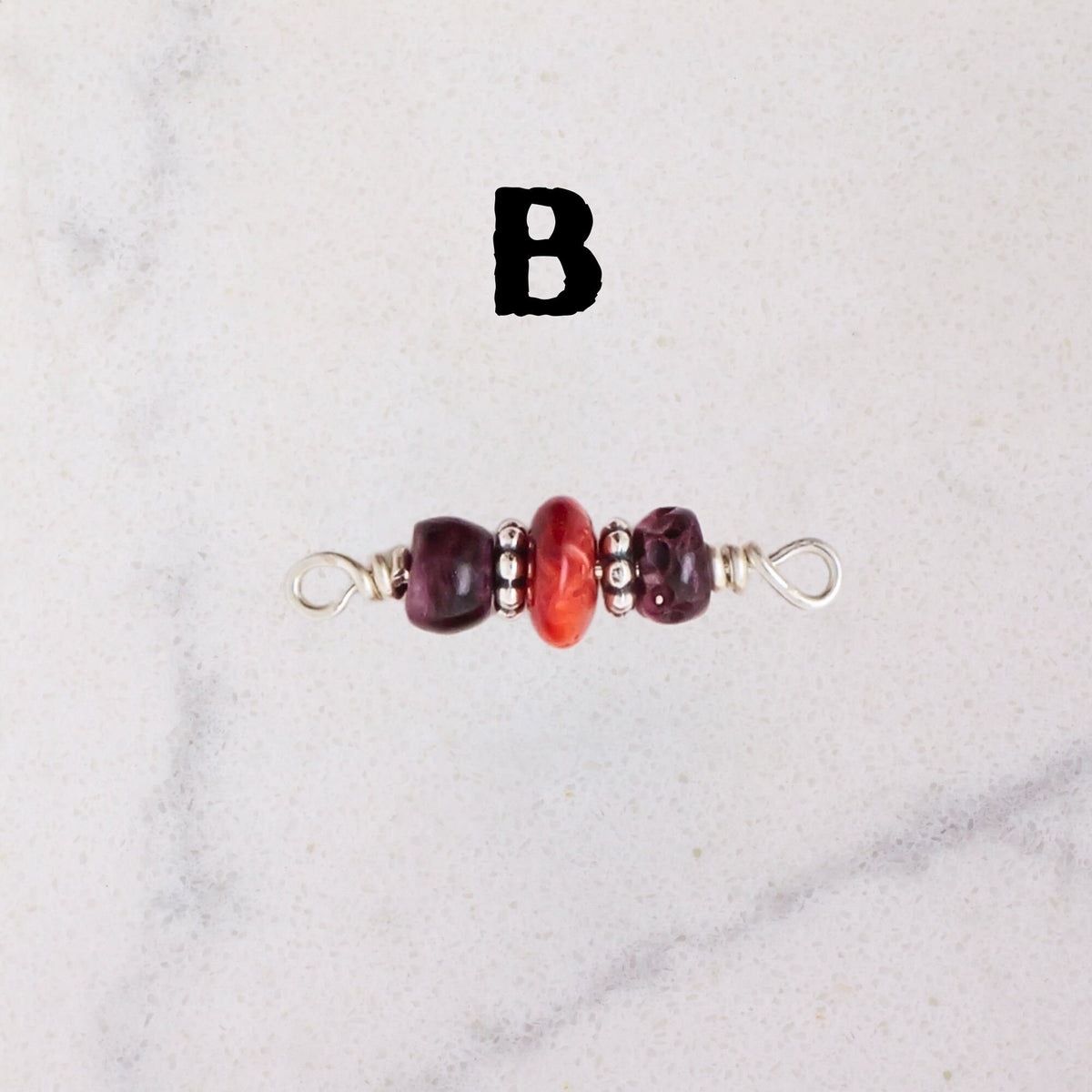 Spiny Oyster Connector Charm for permanent jewelry - Permanent Wholesale Jewelry - view 5