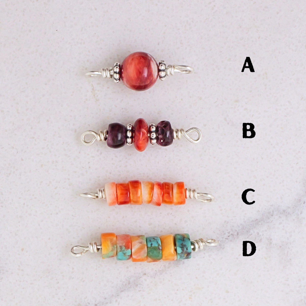 Spiny Oyster Connector Charm for permanent jewelry - Permanent Wholesale Jewelry - view 3