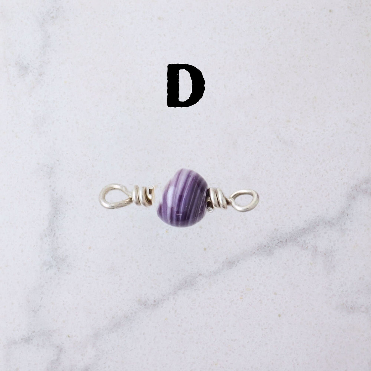 Wampum Shell Connector Charm for permanent jewelry - Permanent Wholesale Jewelry - view 7