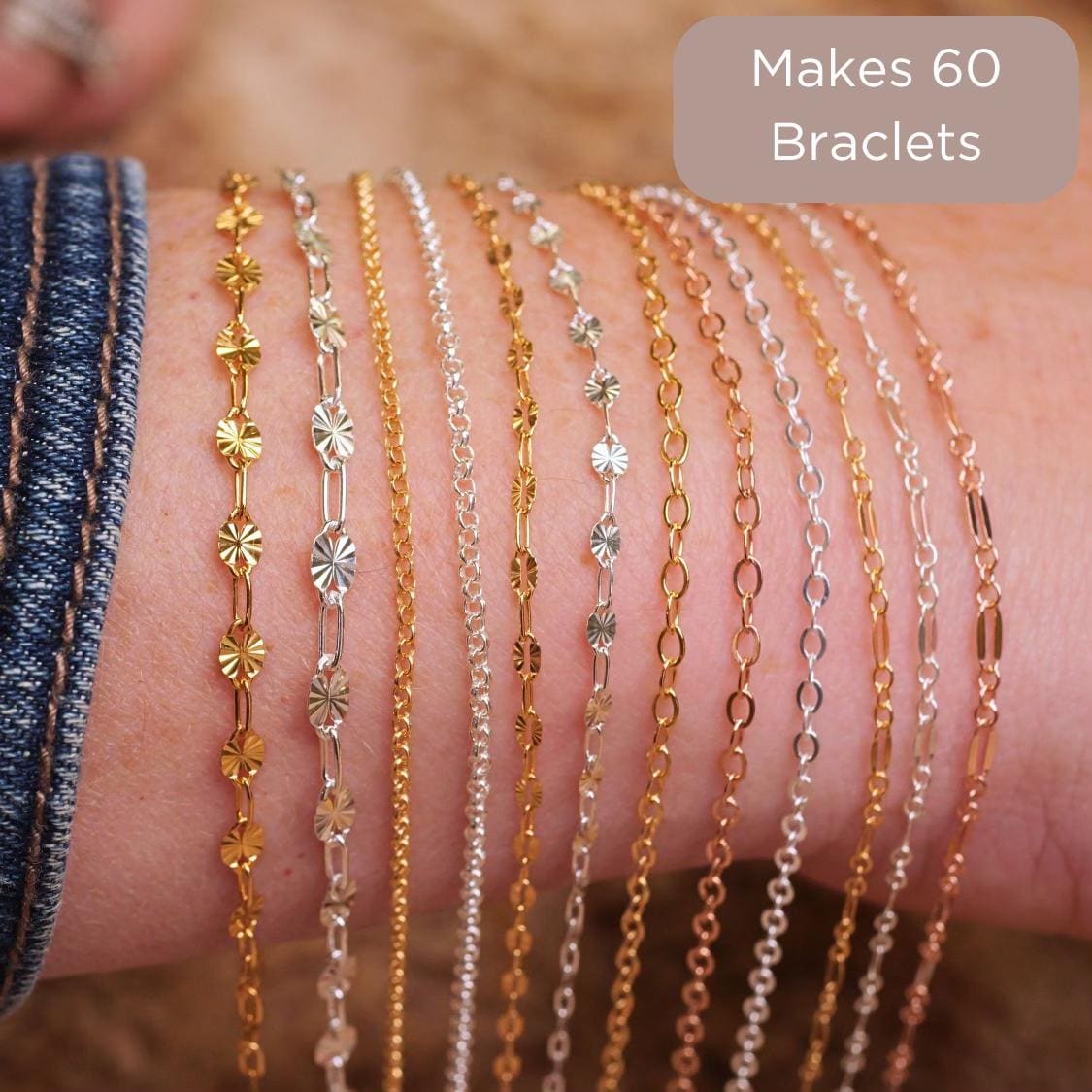 Sparkle Chain Starter Kit for permanent jewelry - Permanent Wholesale Jewelry