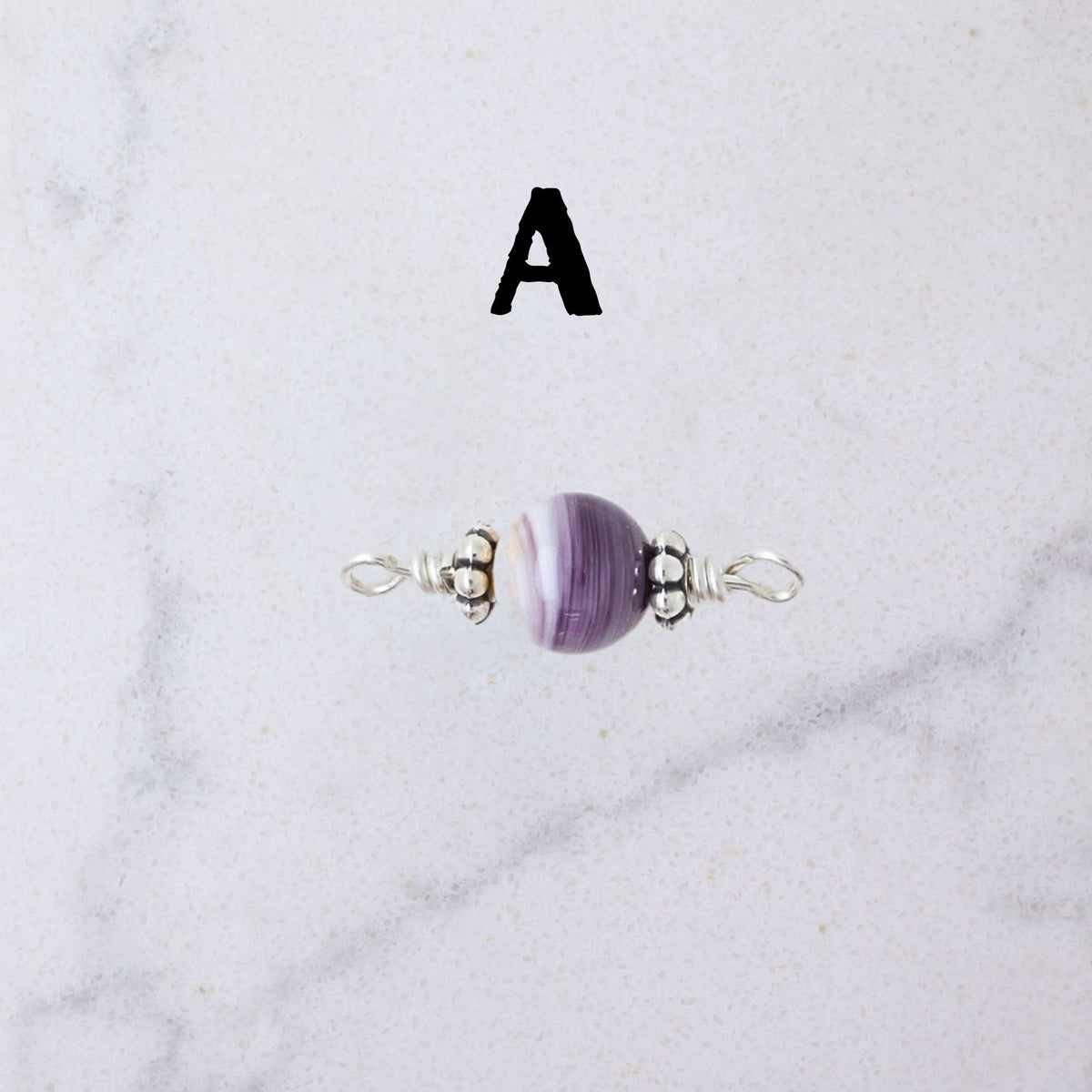 Wampum Shell Connector Charm for permanent jewelry - Permanent Wholesale Jewelry - view 4