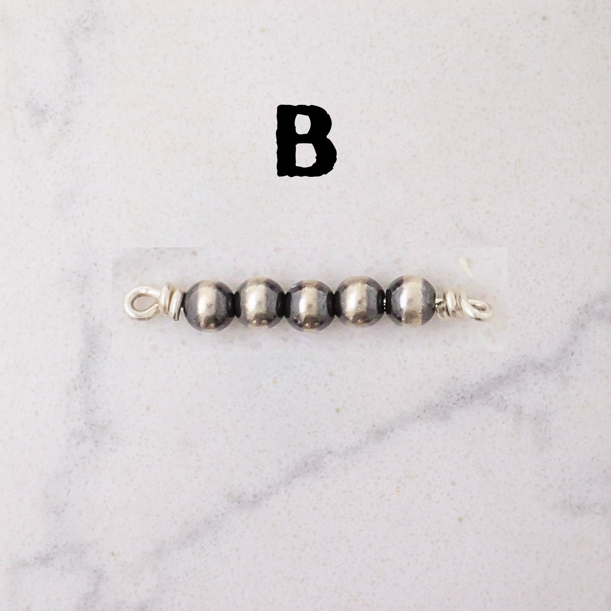 Navajo Pearls Connector Charm for permanent jewelry - Permanent Wholesale Jewelry - view 5