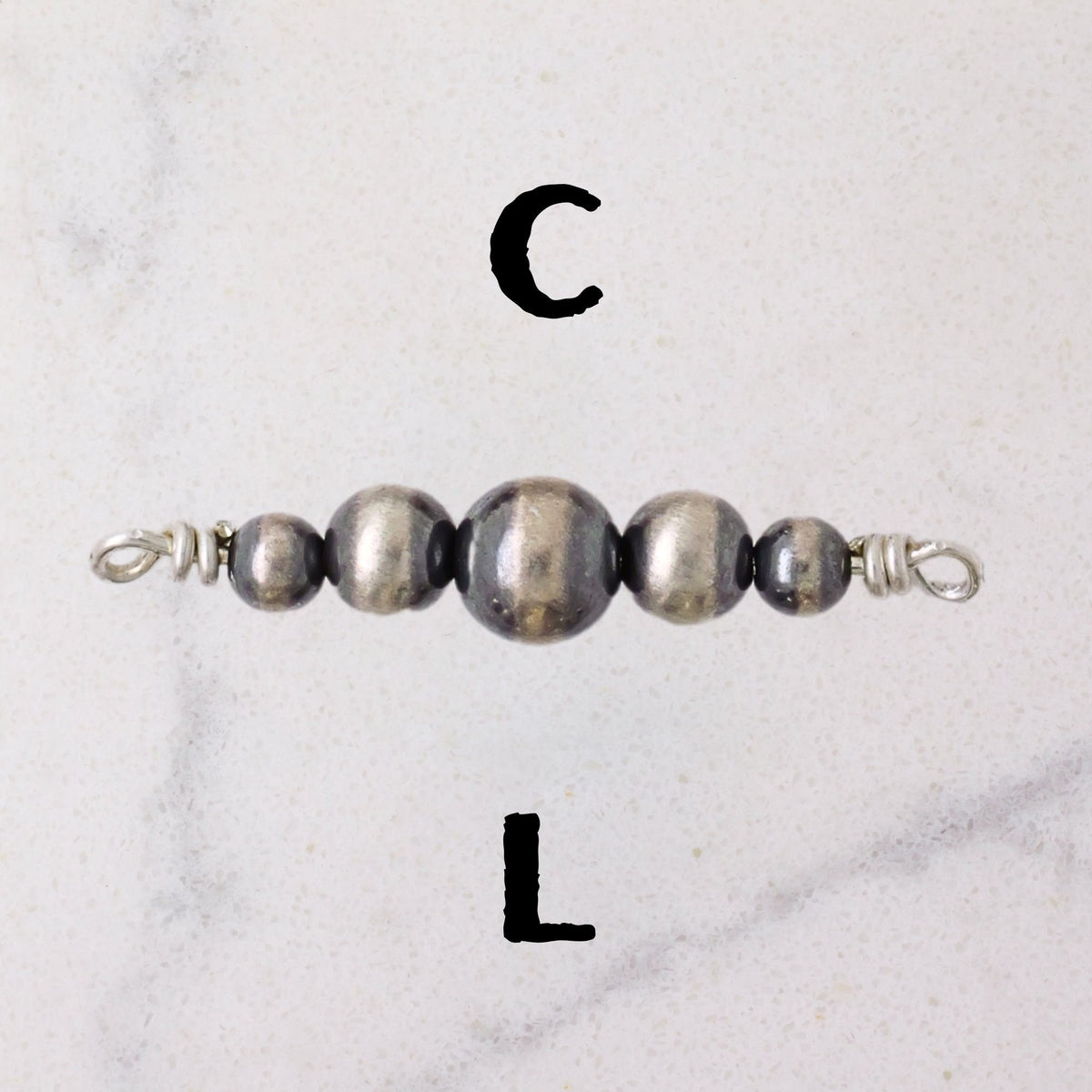 Navajo Pearl Connector Charms for permanent jewelry - Permanent Wholesale Jewelry - view 6
