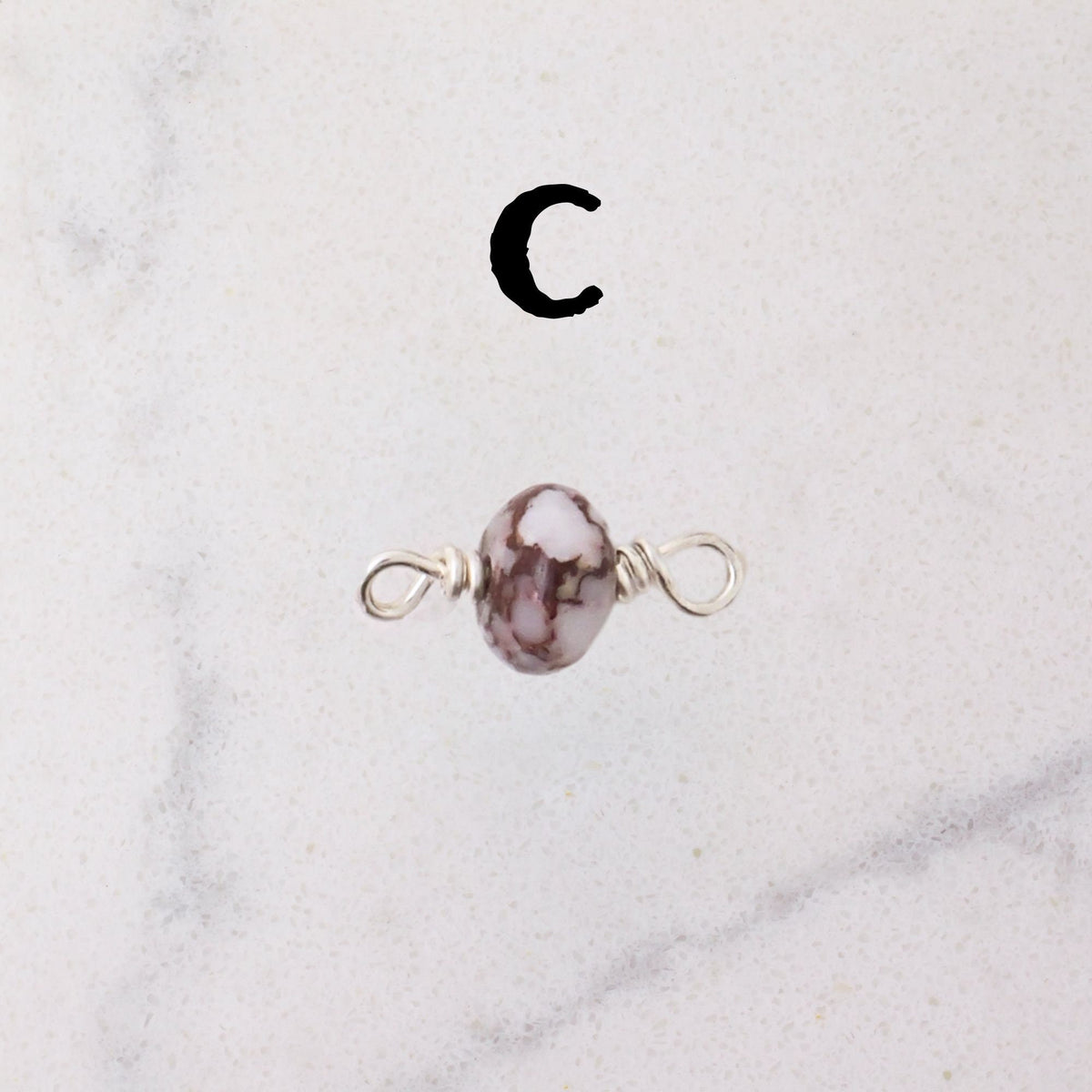 Wild Horse Turquoise Connector Charm for permanent jewelry - Permanent Wholesale Jewelry - view 5