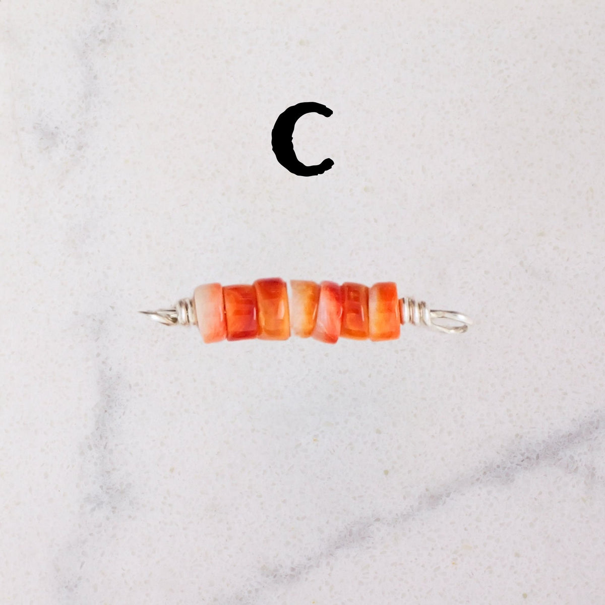 Spiny Oyster Connector Charm for permanent jewelry - Permanent Wholesale Jewelry - view 6