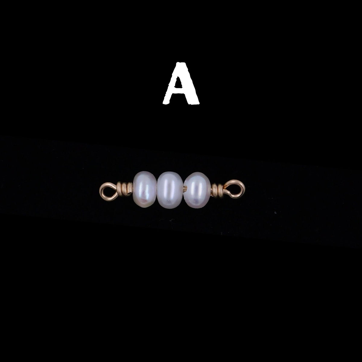 Freshwater Pearl Connector Charm for permanent jewelry - Permanent Wholesale Jewelry - view 4