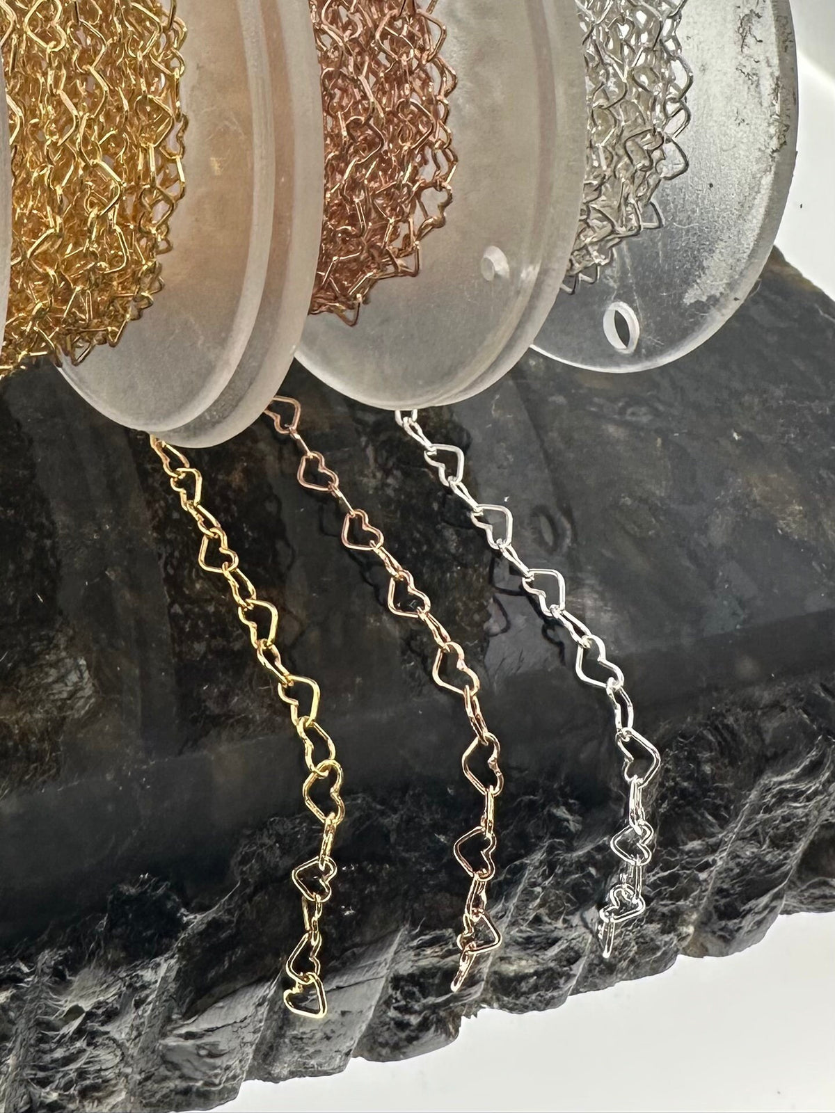 Heart Chain 3.2mm for permanent jewelry - Permanent Wholesale Jewelry - view 5
