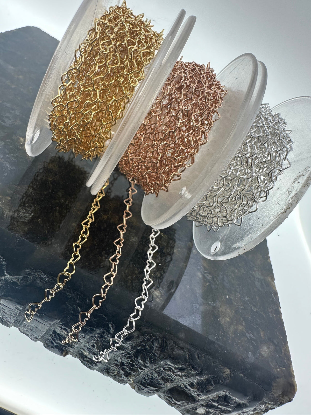 Heart Chain 3.2mm for permanent jewelry - Permanent Wholesale Jewelry - view 9