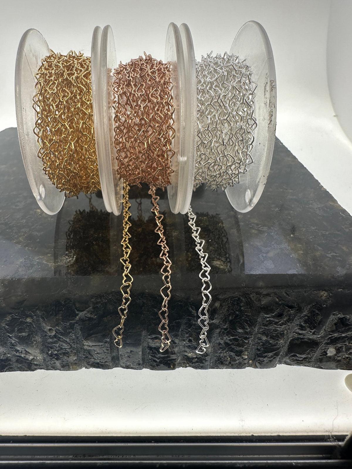 Heart Chain 3.2mm for permanent jewelry - Permanent Wholesale Jewelry - view 8