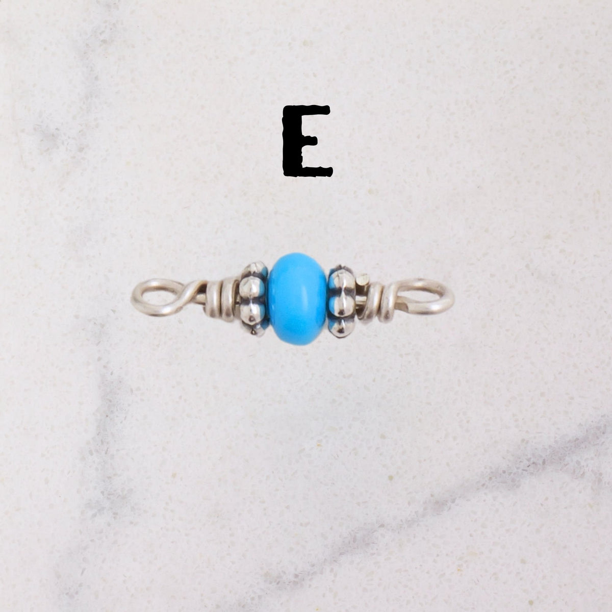 Campitos Turquoise Connector Charm for permanent jewelry - Permanent Wholesale Jewelry - view 8